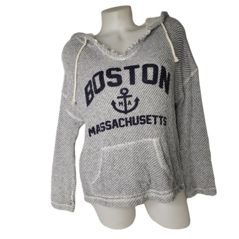 OCEAN DRIVE BOSTON NAUTICAL HOODIE SWEATER SIZE MEDIUM
